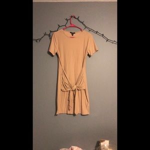 Forever 21 Tan Body Con Midi Dress